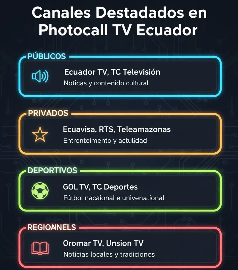 Canales Destacados Photocall TV Ecuador