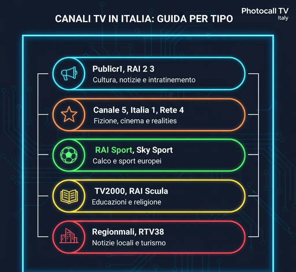 Canales Destacados Photocall TV Italy
