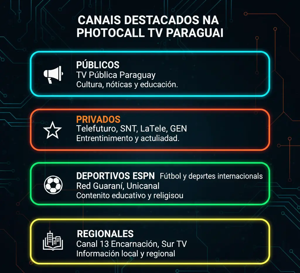 Canales Destacados por Tipo