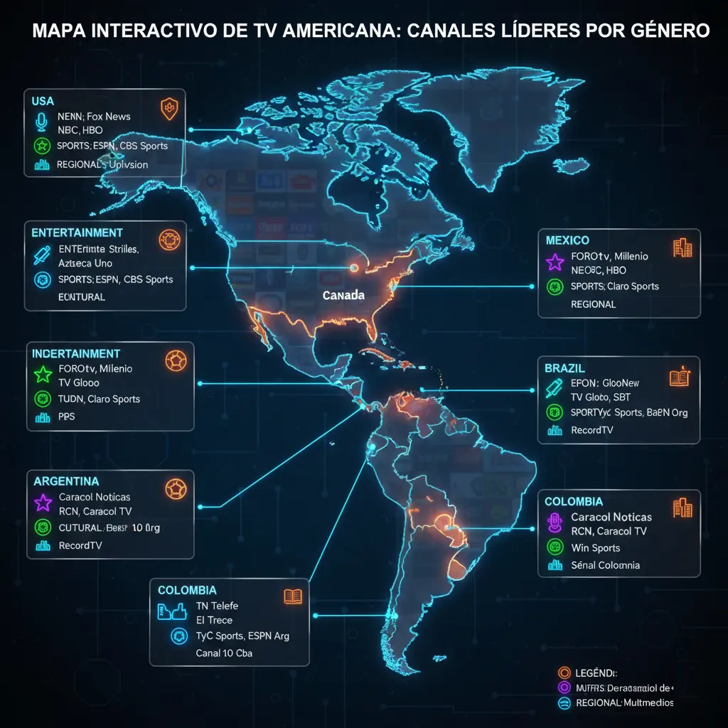 Interactive Map of American TV